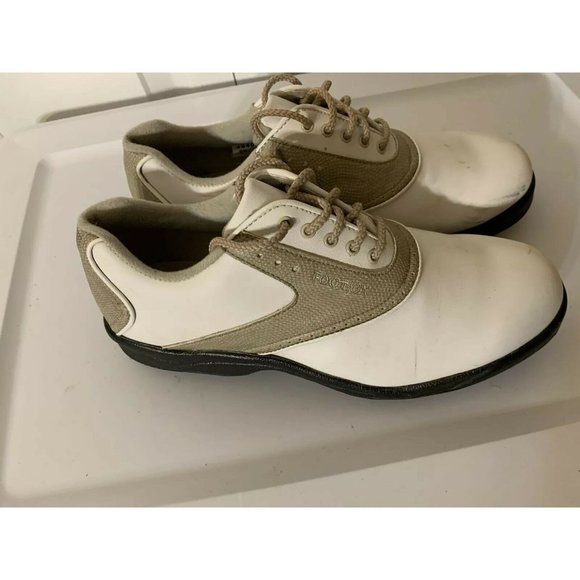 FootJoy Greenjoys Oxfords Saddle Soft Spike Flexzone Golf‎ Shoes 48401 Size 9M - Picture 1 of 7